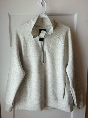 NWT YPB quarter zip grey pullover